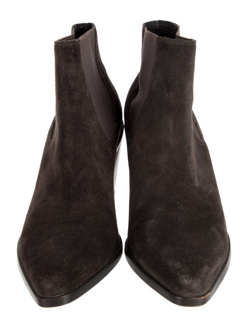 Rag & Bone Suede Animal Print Chelsea Boots