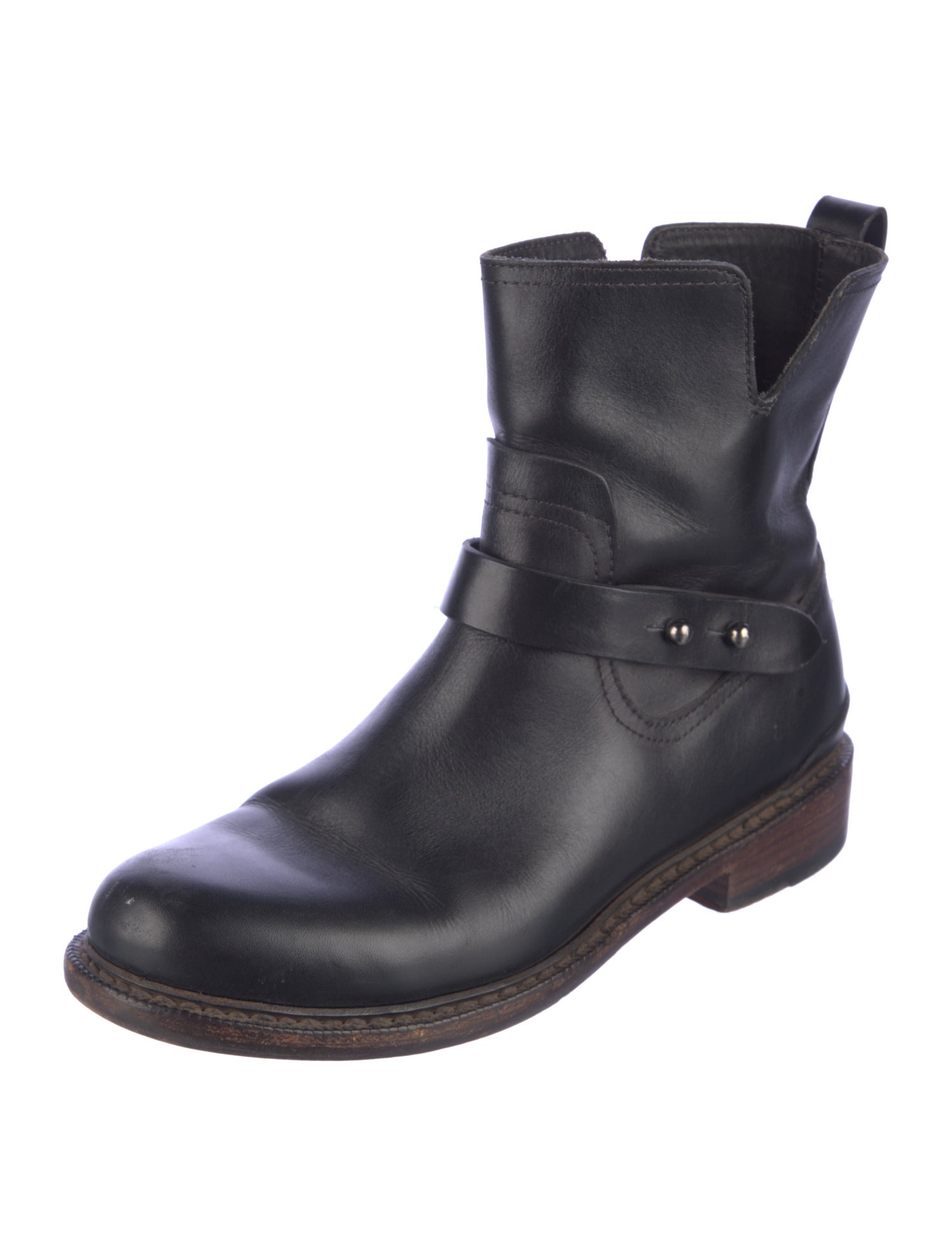 Rag & Bone Leather Moto Boots