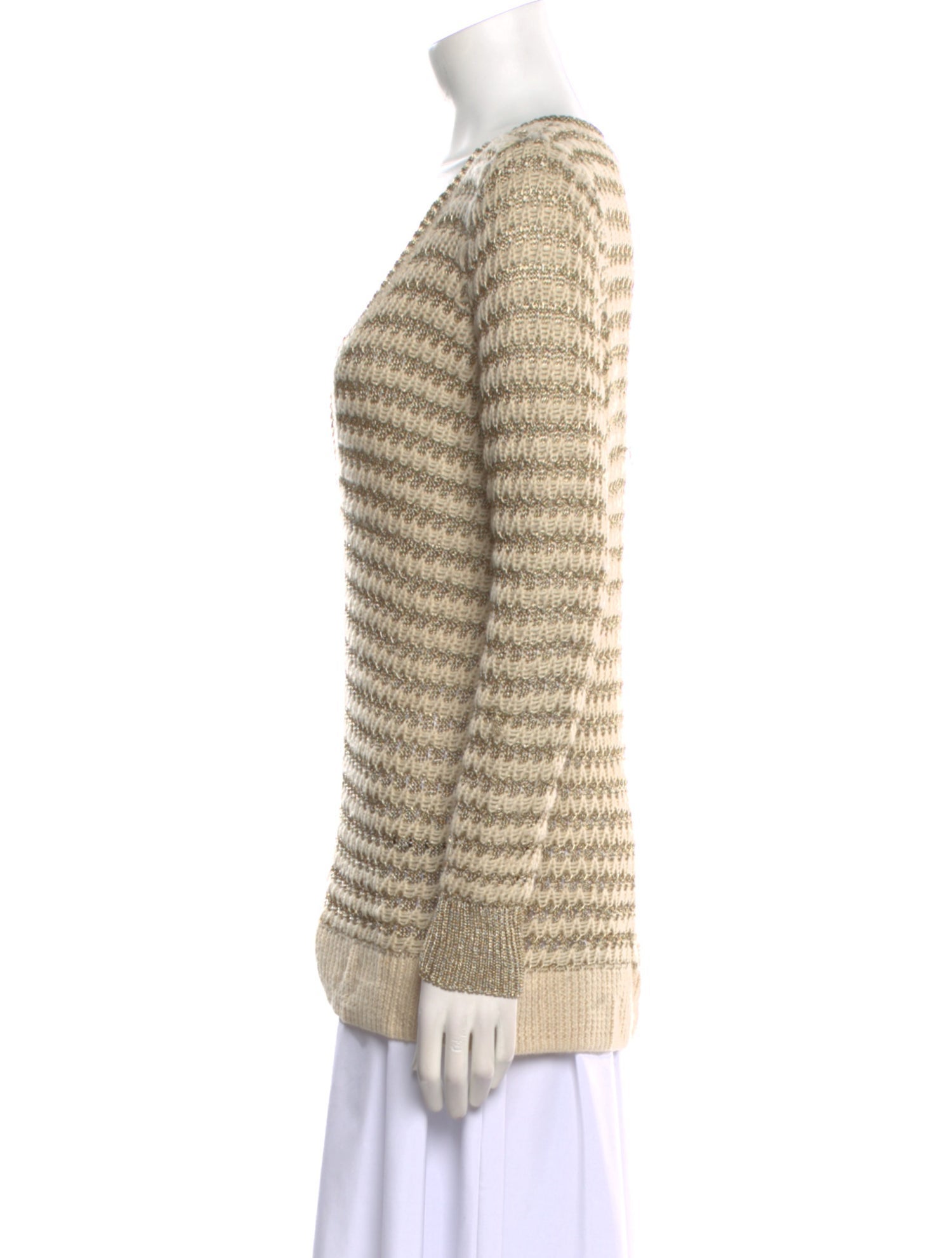 Rag & Bone Striped V-Neck Sweater