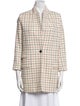Rag & Bone Virgin Wool Plaid Print Peacoat