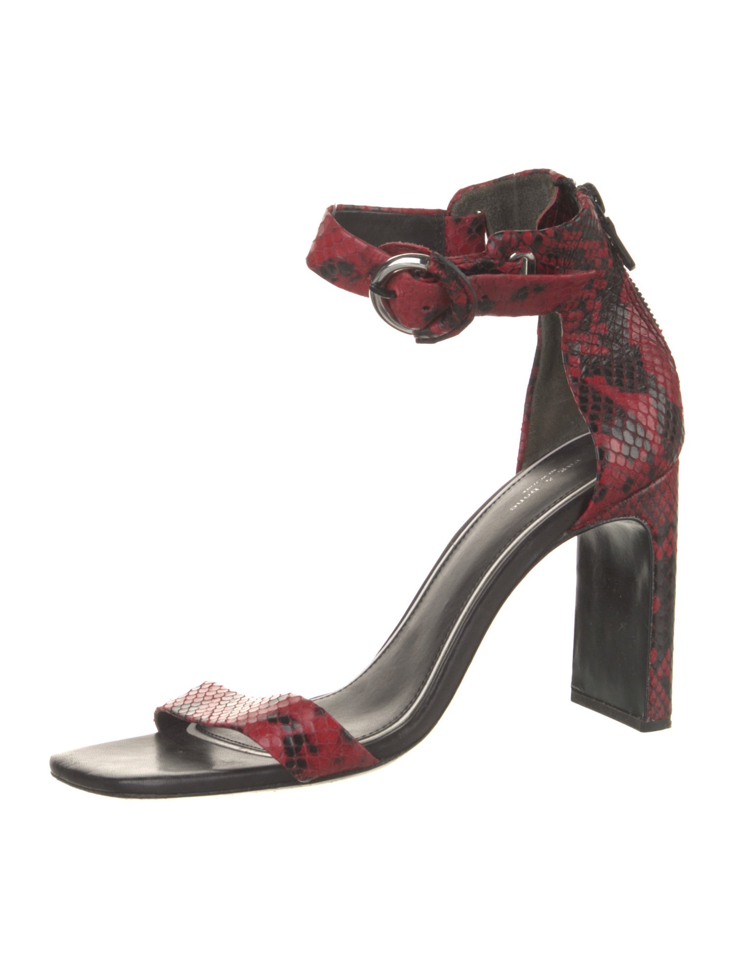 Rag & Bone Embossed Leather Printed Sandals