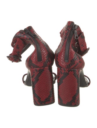 Rag & Bone Embossed Leather Printed Sandals