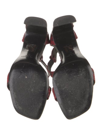 Rag & Bone Embossed Leather Printed Sandals