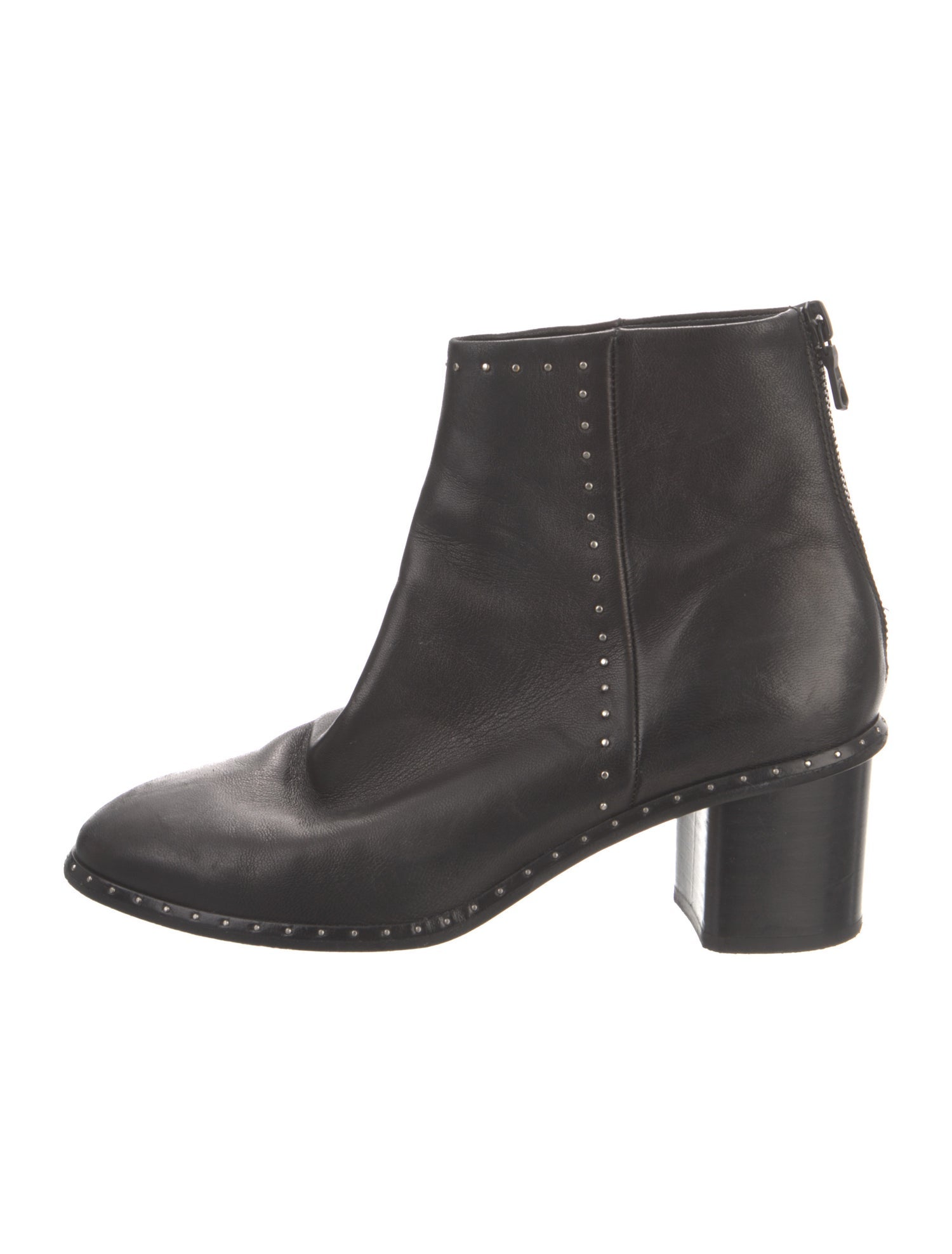 Rag & Bone Leather Studded Accents Boots