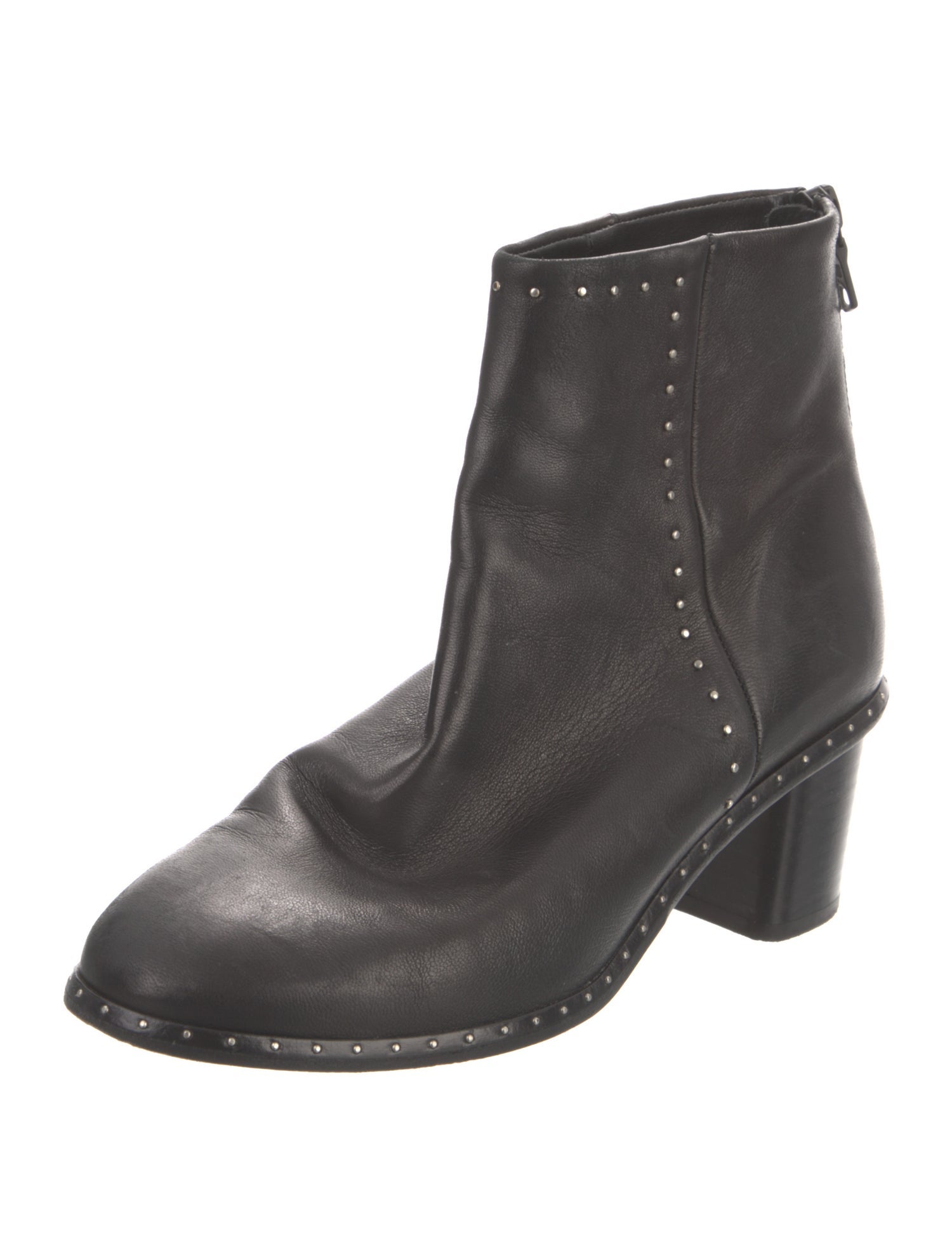 Rag & Bone Leather Studded Accents Boots