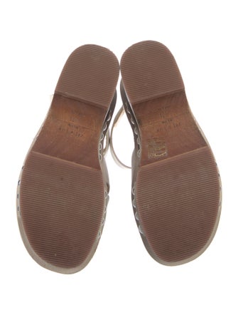 Rag & Bone Leather Colorblock Pattern Sandals