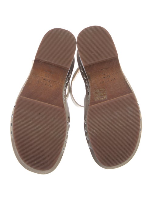 Rag & Bone Leather Colorblock Pattern Sandals