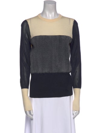 Rag & Bone Colorblock Pattern Crew Neck Sweater