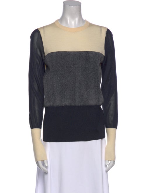 Rag & Bone Colorblock Pattern Crew Neck Sweater