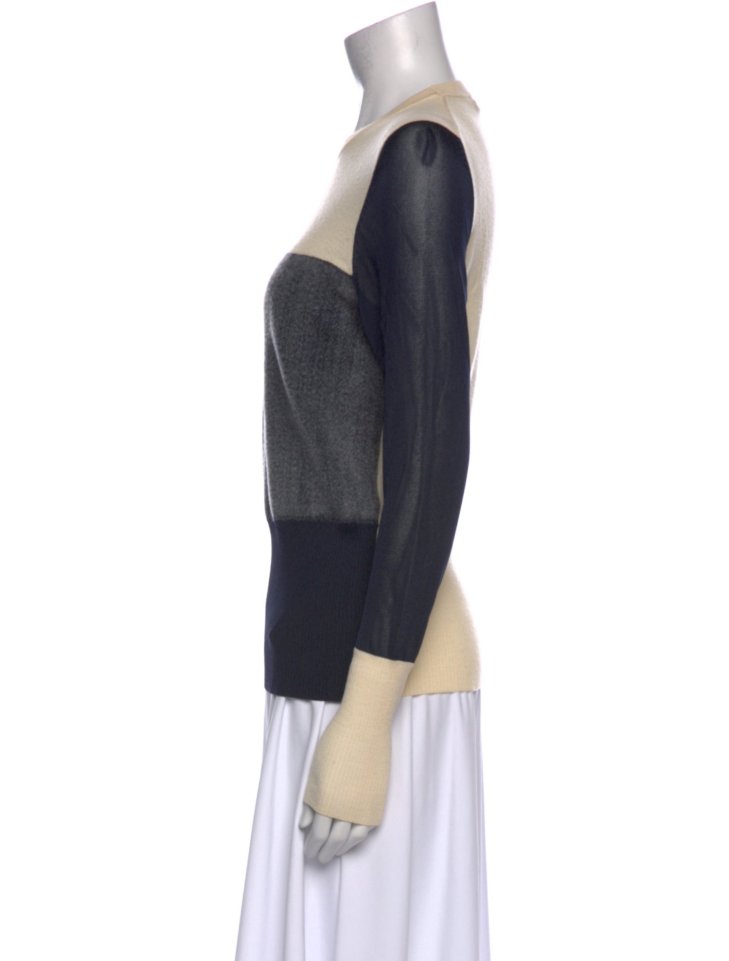 Rag & Bone Colorblock Pattern Crew Neck Sweater