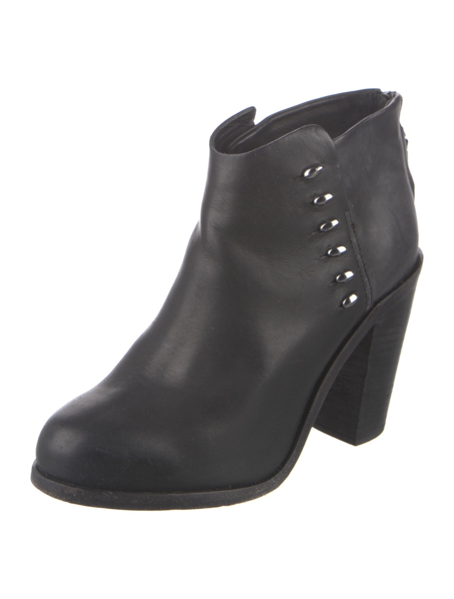Rag & Bone Leather Studded Accents Boots