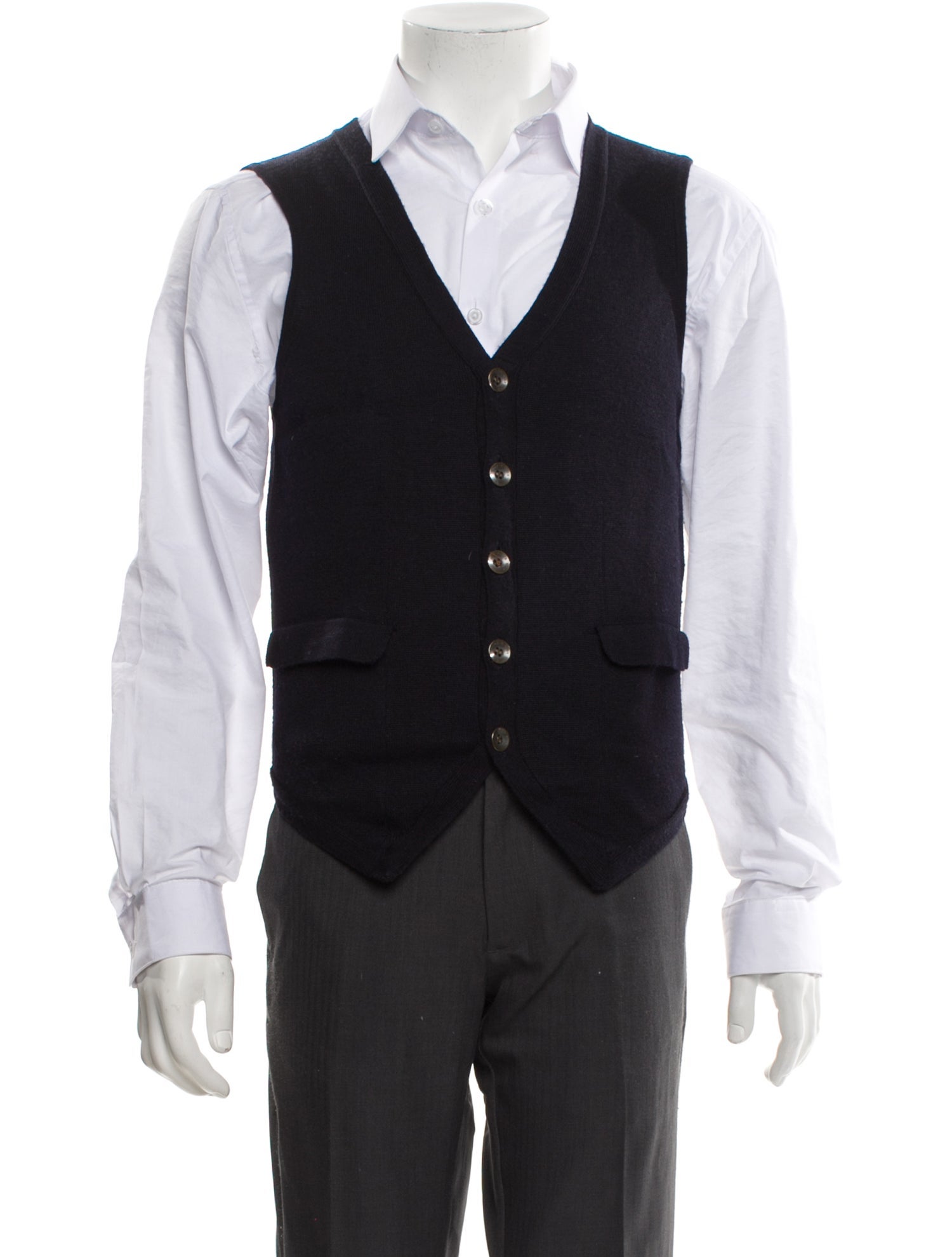 Rag & Bone Merino Wool V-Neck Sweater Vest