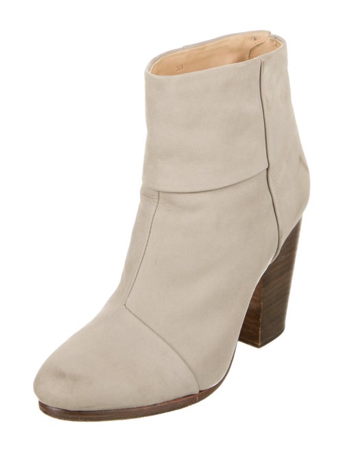 Rag & Bone Suede Leather Trim Embellishment Boots
