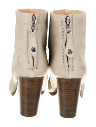 Rag & Bone Suede Leather Trim Embellishment Boots