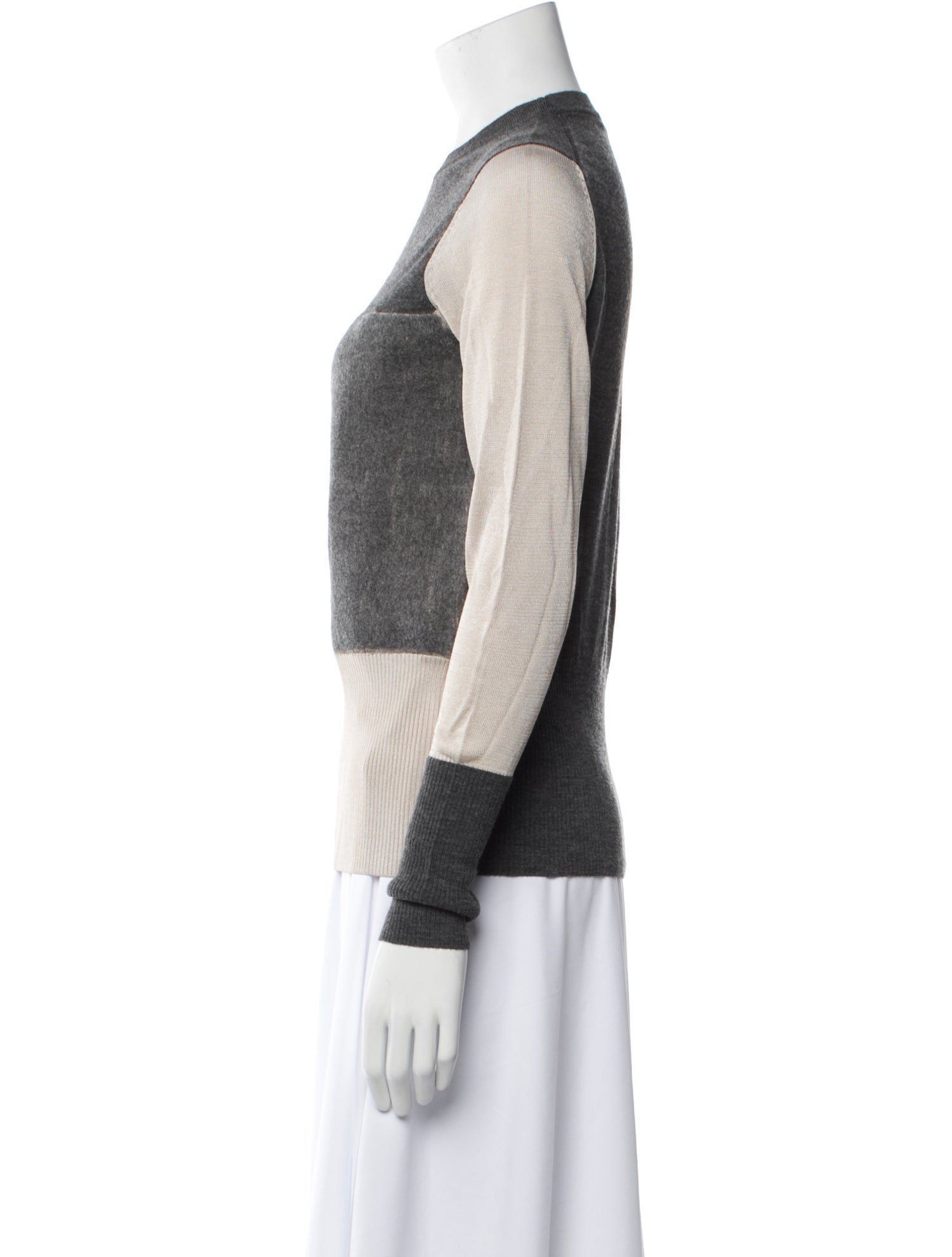 Rag & Bone Merino Wool Colorblock Pattern Sweater