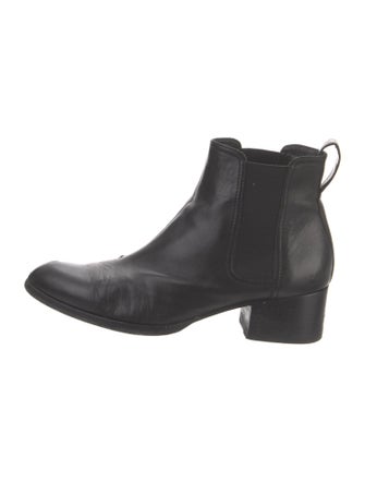 Rag & Bone Leather Chain-Link Accents Chelsea Boots