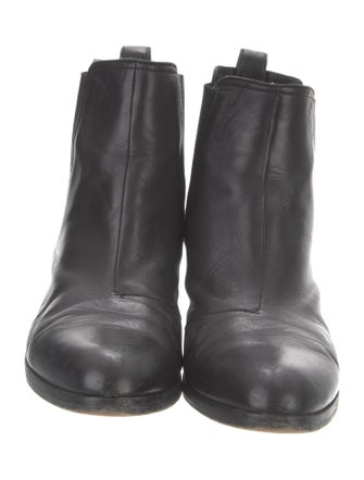 Rag & Bone Leather Chain-Link Accents Chelsea Boots