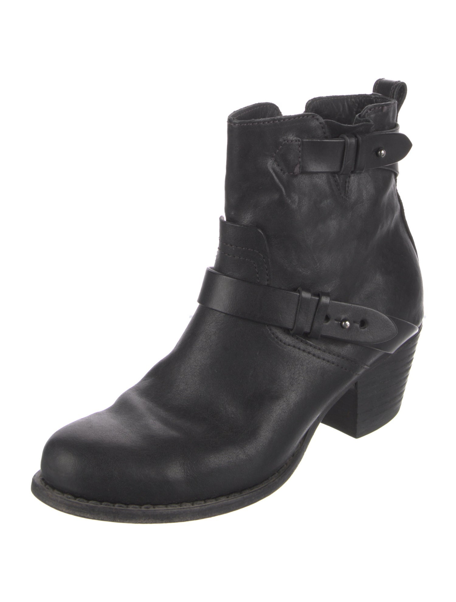 Rag & Bone Leather Moto Boots