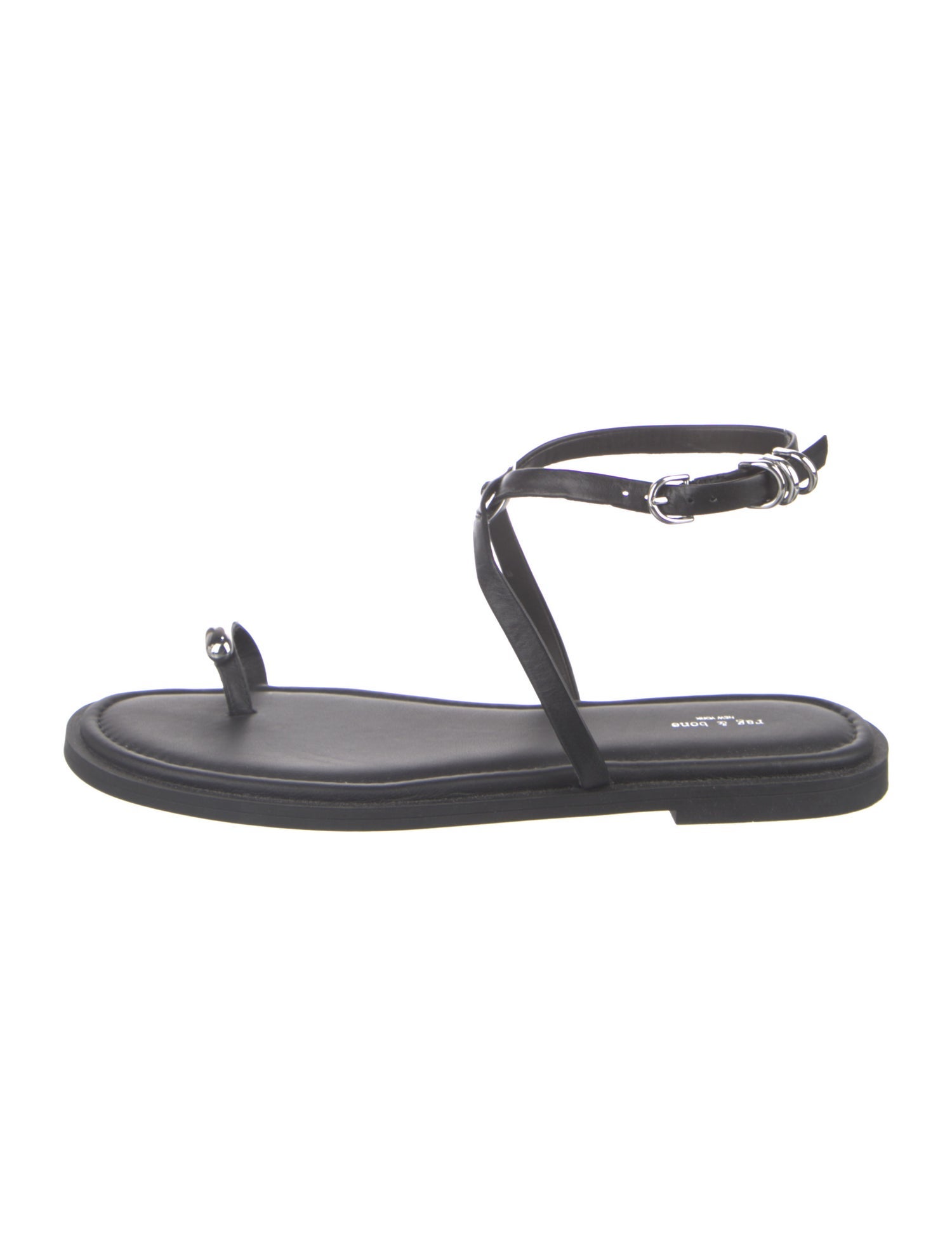 Rag & Bone Leather T-Strap Sandals