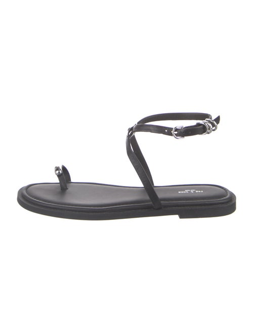 Rag & Bone Leather T-Strap Sandals