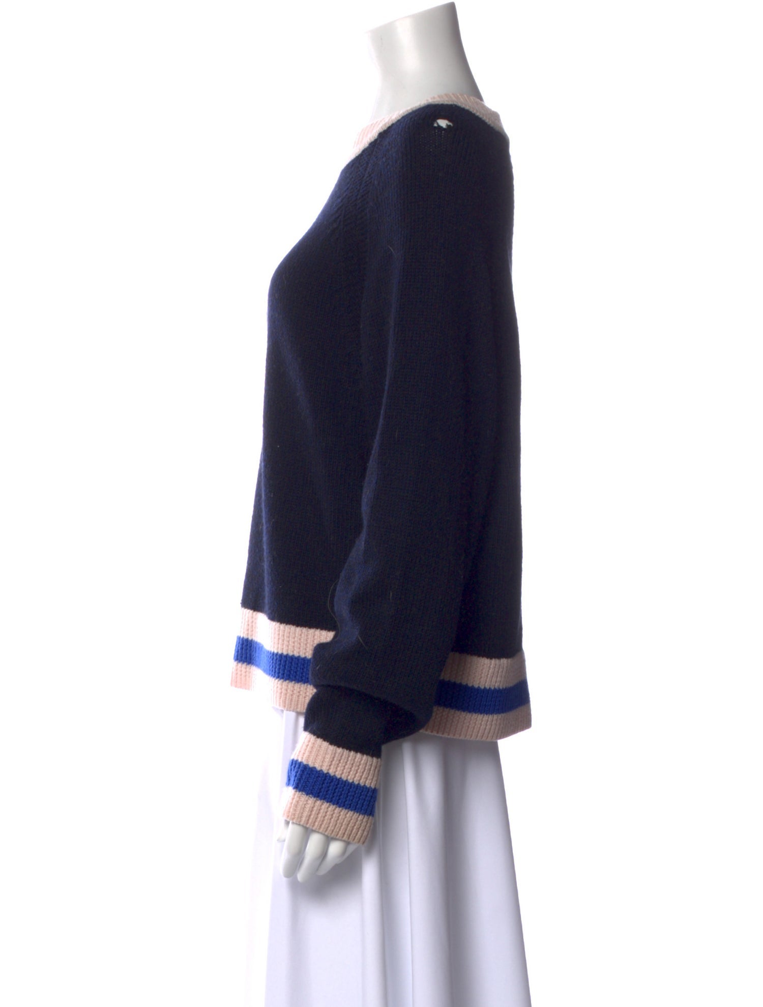 Rag & Bone Merino Wool Colorblock Pattern Sweater