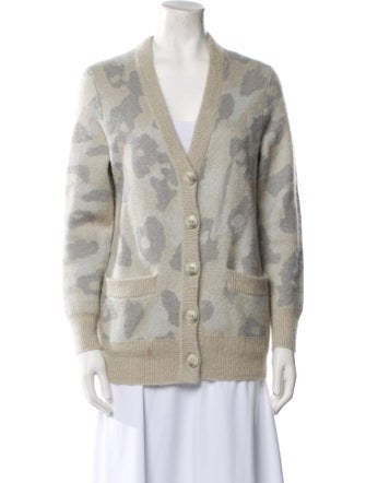 Rag & Bone Printed V-Neck Sweater