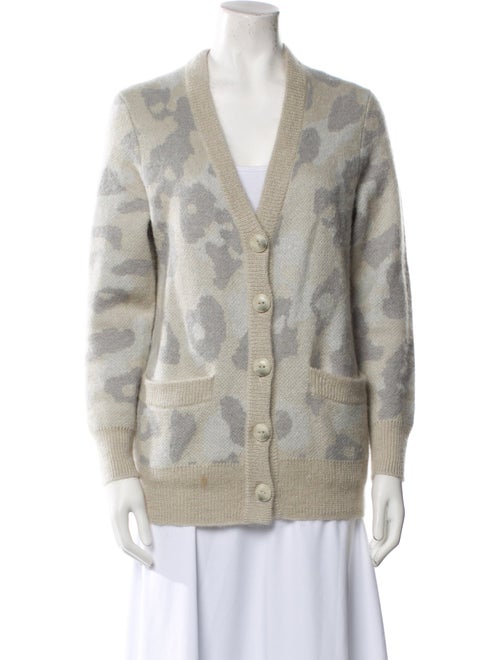 Rag & Bone Printed V-Neck Sweater