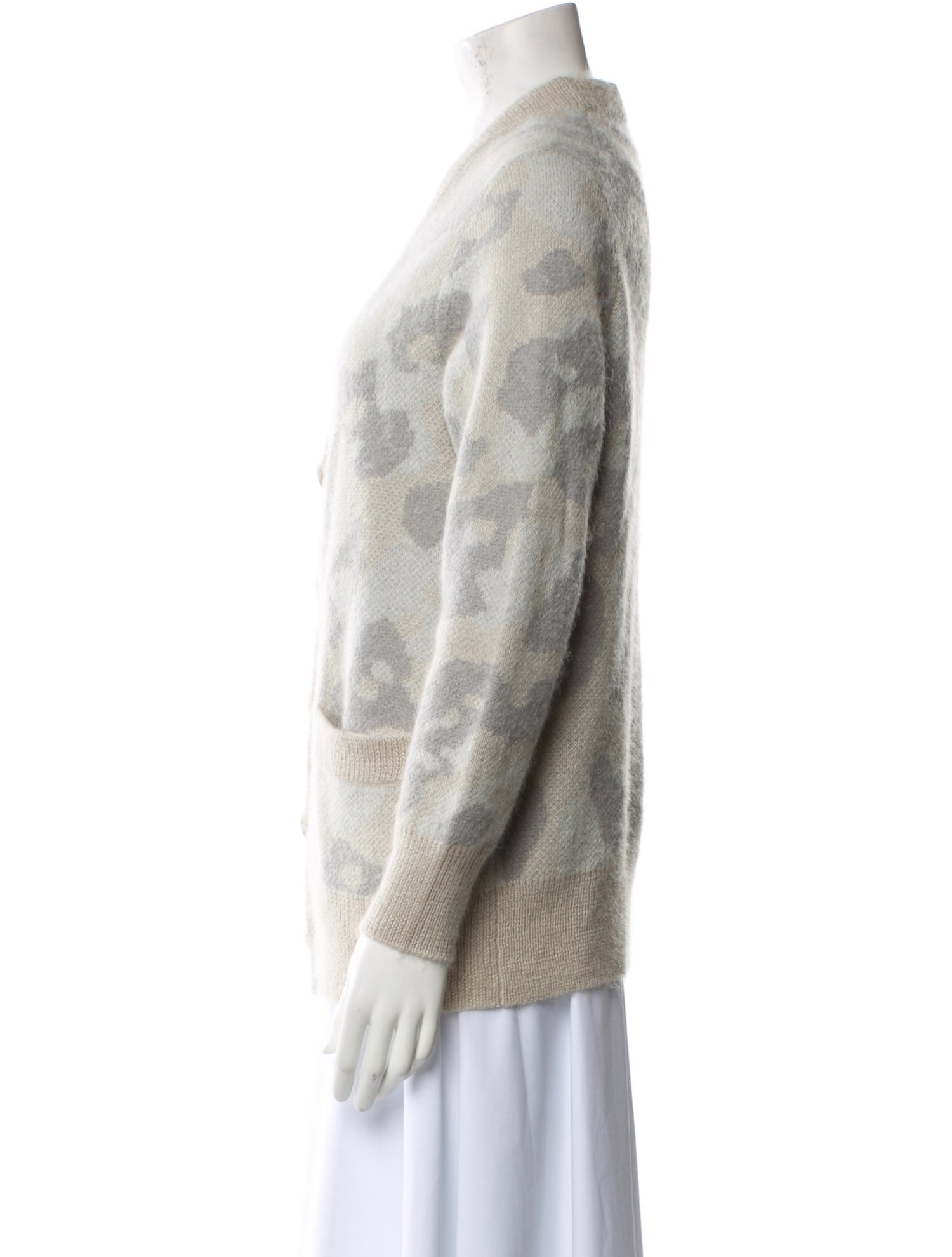 Rag & Bone Printed V-Neck Sweater