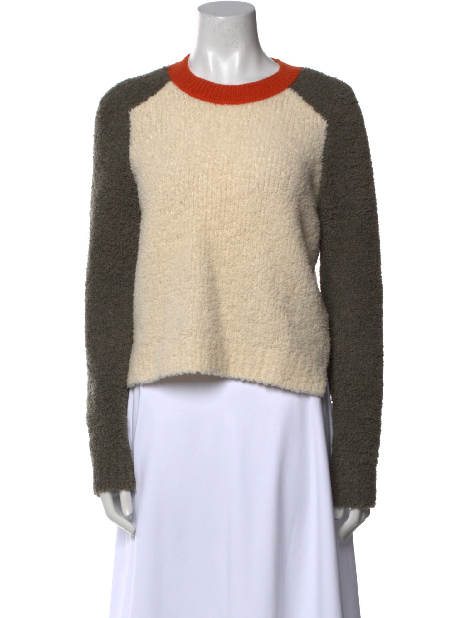 Rag & Bone Merino Wool Colorblock Pattern Sweater