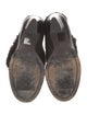 Rag & Bone Leather Faux Fur Trim Mules
