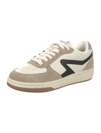 Rag & Bone Leather Colorblock Pattern Sneakers