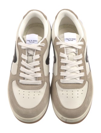 Rag & Bone Leather Colorblock Pattern Sneakers