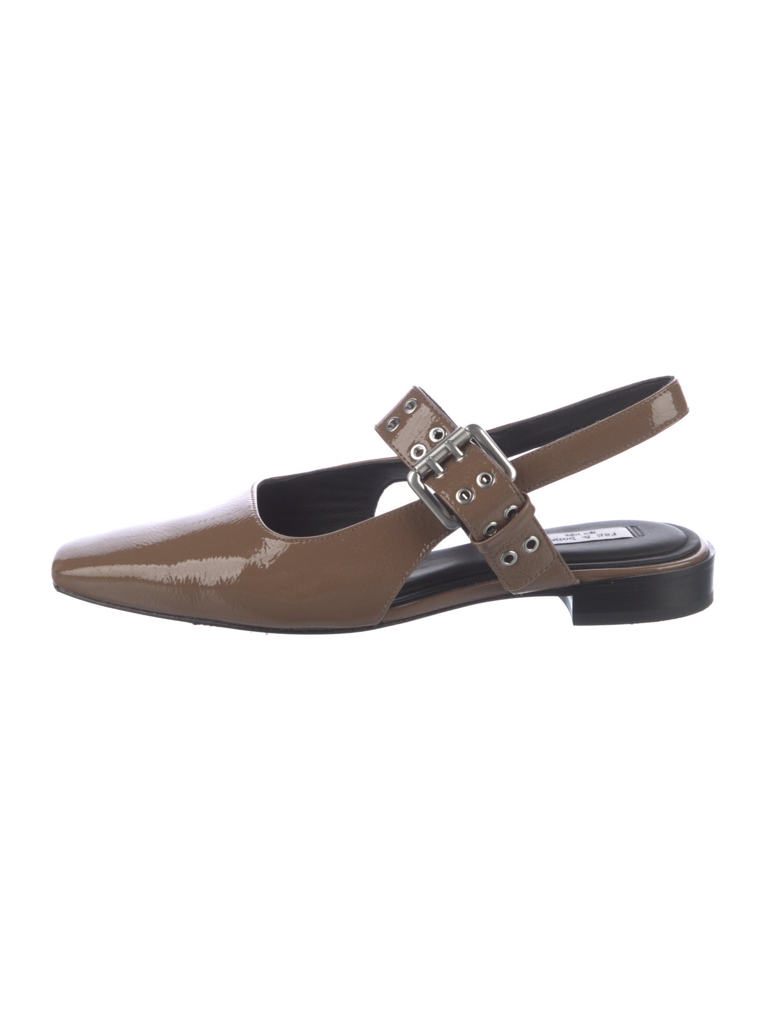 Rag & Bone Patent Leather Slingback Flats