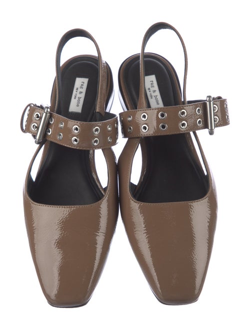 Rag & Bone Patent Leather Slingback Flats
