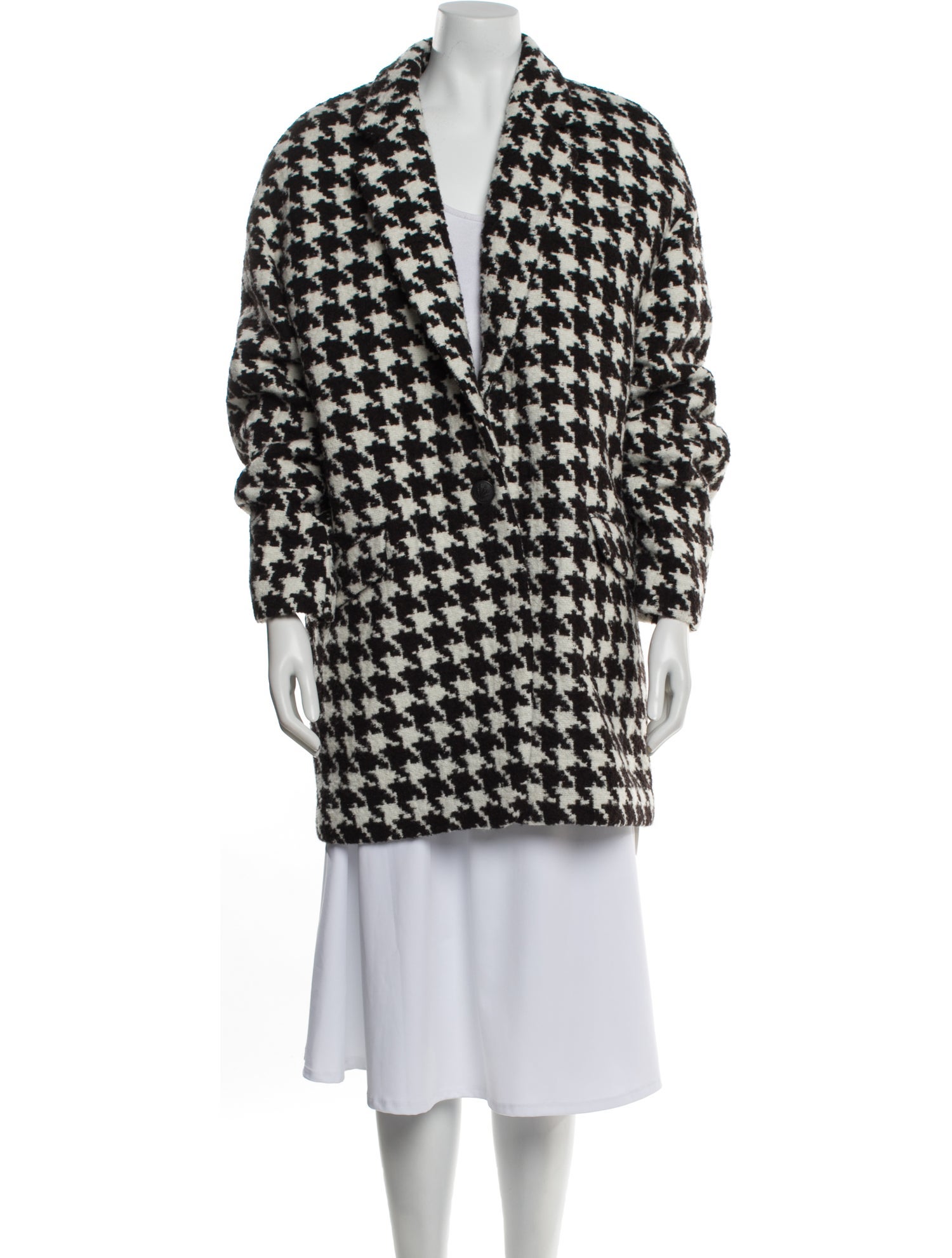 Rag & Bone Houndstooth Print Coat