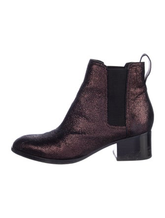 Rag & Bone Suede Glitter Accents Chelsea Boots