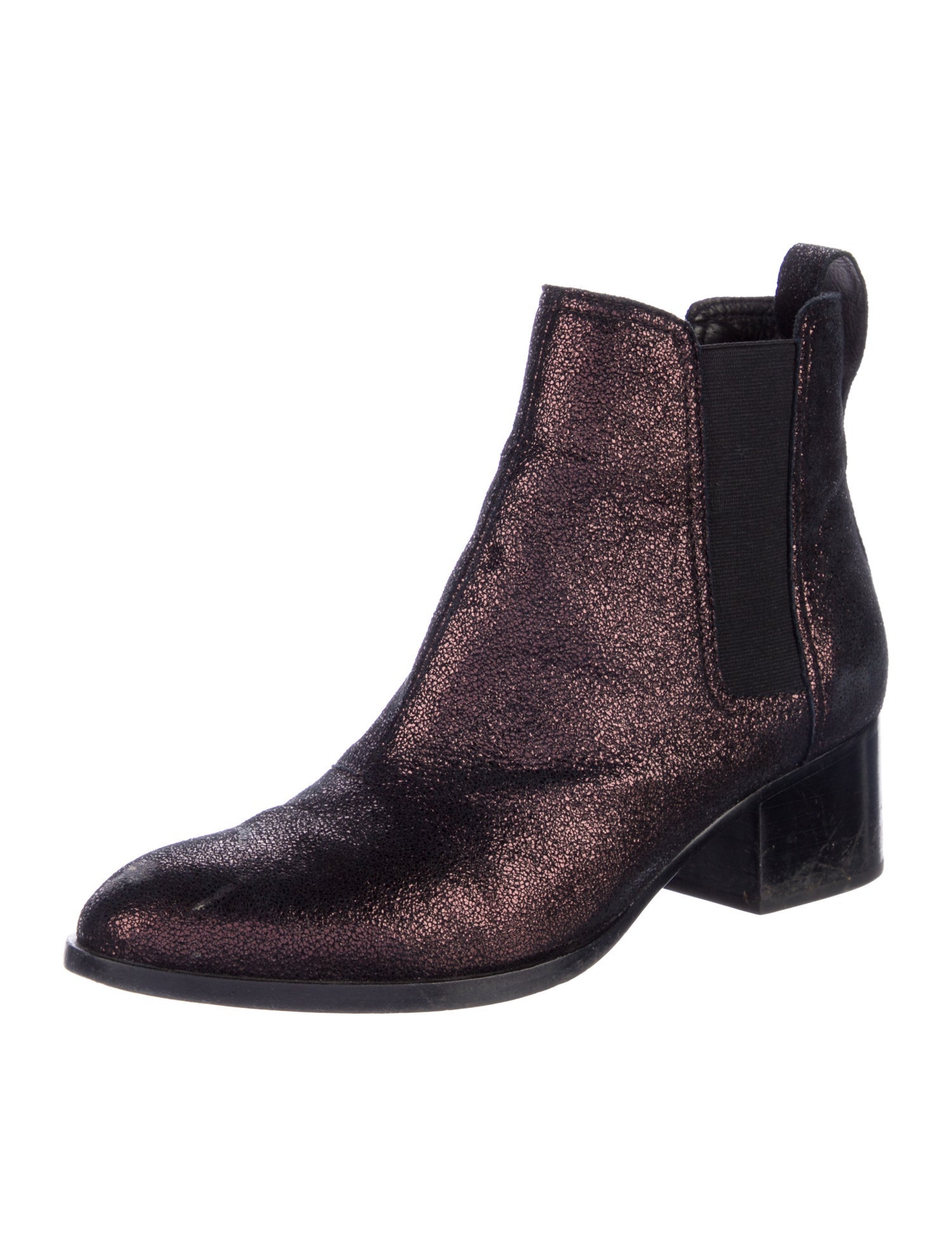 Rag & Bone Suede Glitter Accents Chelsea Boots