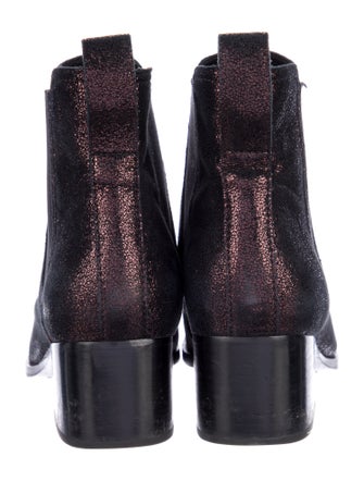 Rag & Bone Suede Glitter Accents Chelsea Boots