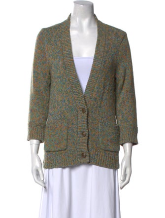 Rag & Bone Printed V-Neck Sweater