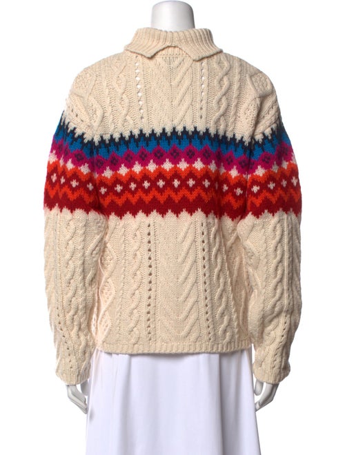 Rag & Bone Wool Colorblock Pattern Sweater