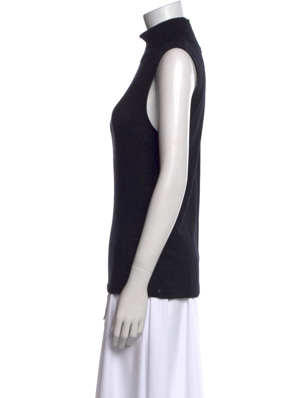 Rag & Bone Wool Turtleneck Blue Lace Trim Embelli… - image 2