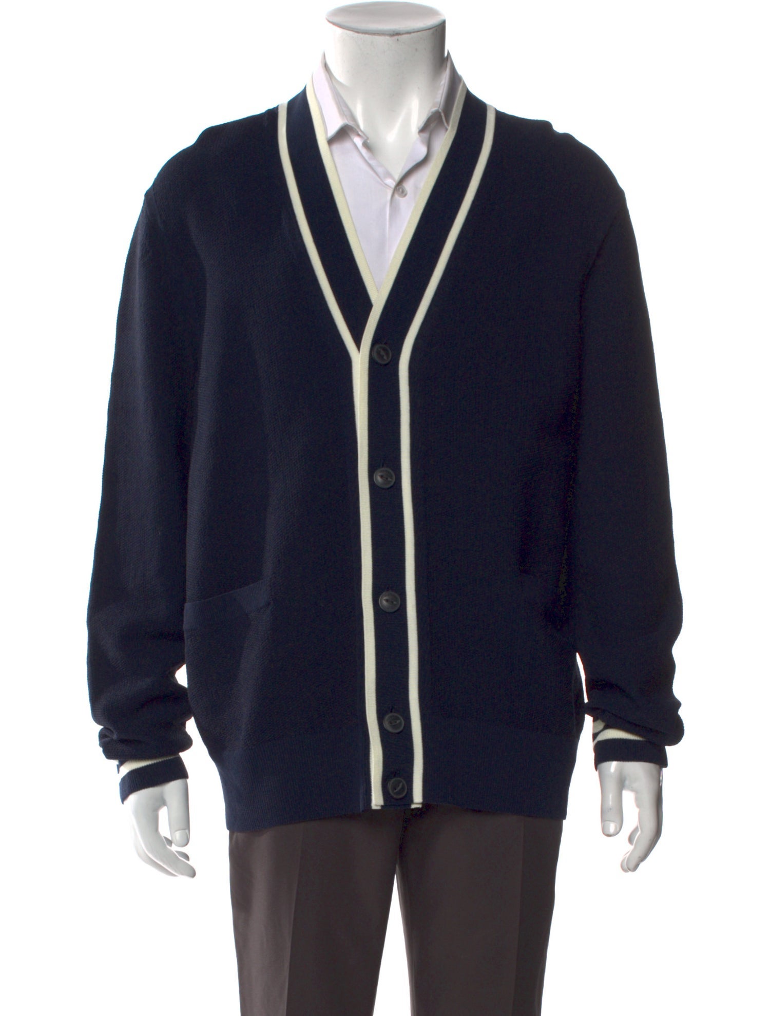 Rag & Bone Colorblock Pattern V-Neck Cardigan