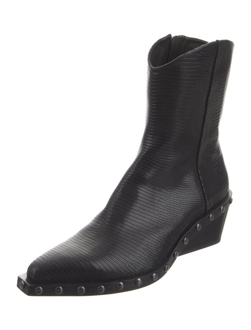 Rag & Bone Embossed Leather Studded Accents Western Boots