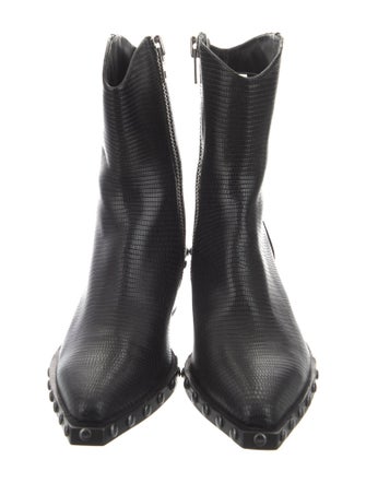 Rag & Bone Embossed Leather Studded Accents Western Boots