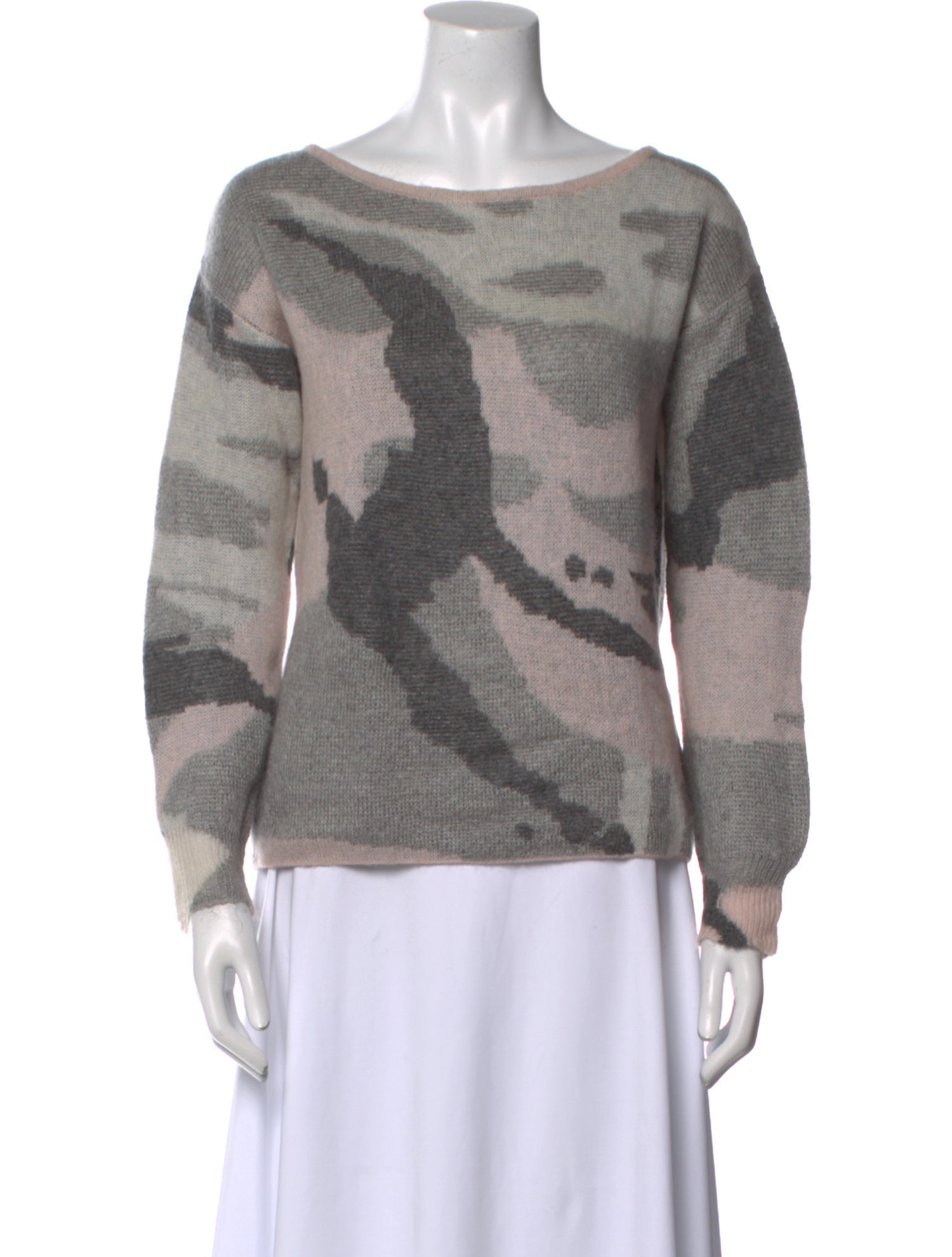 Rag & Bone Merino Wool Printed Sweater