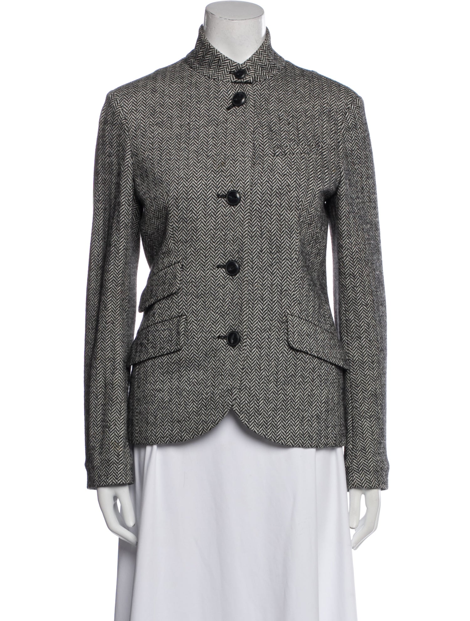 Rag & Bone Virgin Wool Printed Blazer