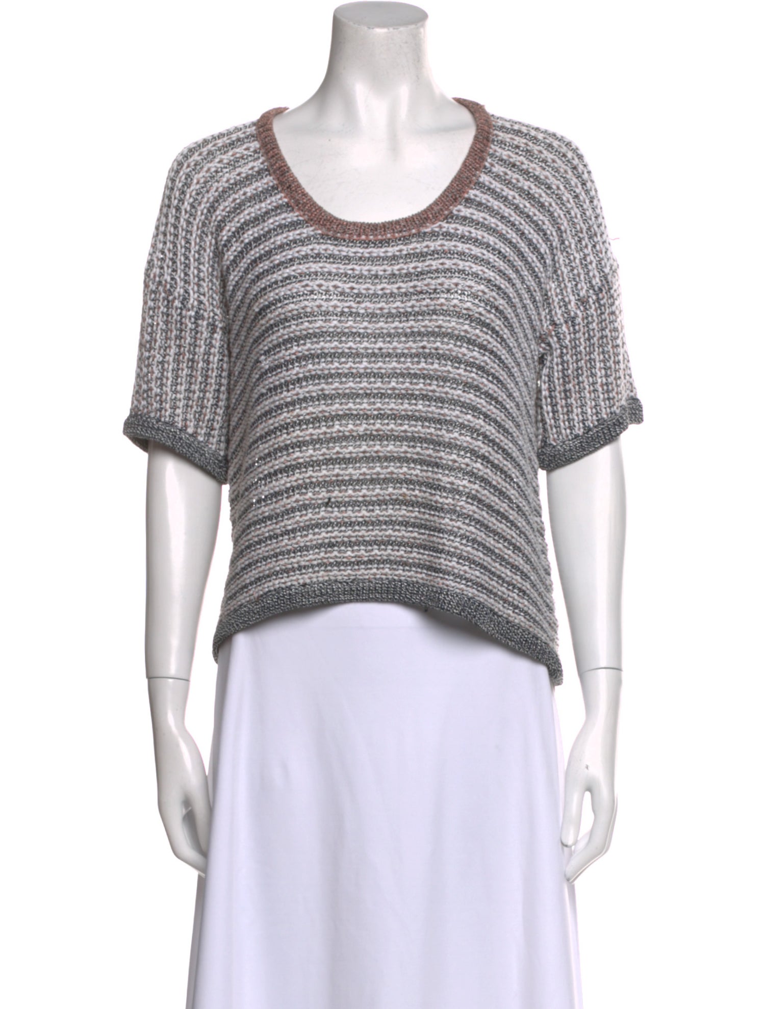 Rag & Bone Striped Scoop Neck Sweater