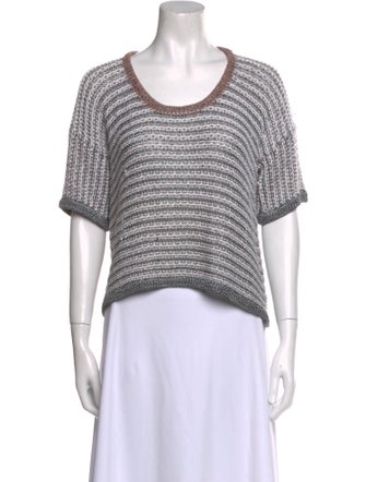 Rag & Bone Striped Scoop Neck Sweater