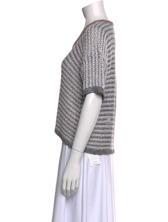 Rag & Bone Striped Scoop Neck Sweater