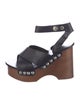 Rag & Bone Leather Studded Accents Slingback Sandals